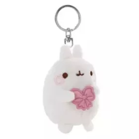 Nici: Molang, a nyuszi masnival plüss kulcstartó - 8 cm