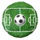 Futball mintás fólia lufi - kerek, 36 cm, csomagolt