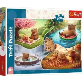 Trefl: Négy évszak kapibarákkal puzzle - 300 darabos