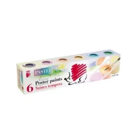 ICO Süni: Pasztell színű tégelyes tempera - 6 db-os