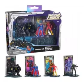   DC Comics Metal Force: 4 db-os gyűjthető figura készlet érmékkel