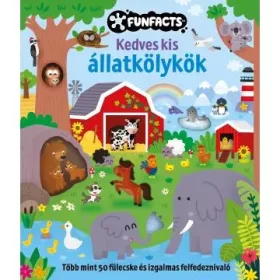   Kedves kis állatkölykök - Interaktív kihajtható lapos gyerekkönyv