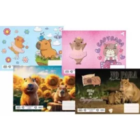   T-Creative: Kapibara mintás betétes füzeborító - A/5-ös, 1 db, többféle