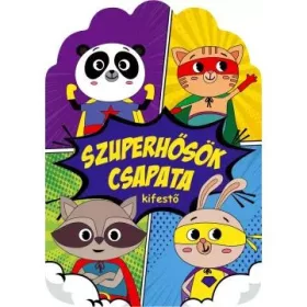 Szuperhősök csapata kifestő