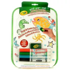 Crayola: Szárazon törölhető rajztábla filctollakkal