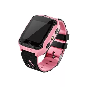   KidSafe Junior pink gyerek okosóra, magyar menüvel,  GPS, kamera, Led lámpa