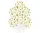 Csillagos Stars léggömb, lufi szett 6 db-os 30 cm (12 inch)