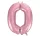 Rózsaszín Light Pink 0-ás szám fólia lufi 92 cm