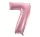 Rózsaszín Light Pink 7-es szám fólia lufi 92 cm