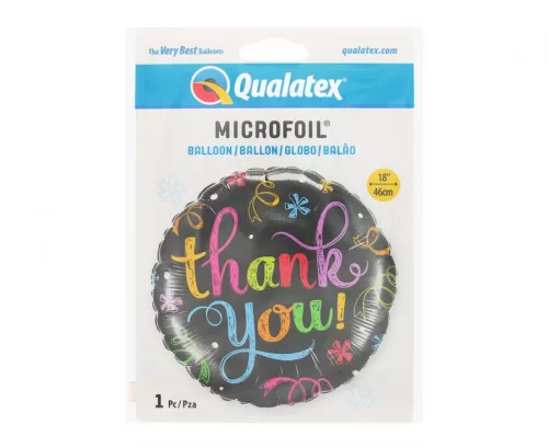 Thank You Chalkboard fólia lufi 46 cm