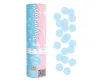 Boy or Girl Reveal konfetti kilövő 15 cm kék konfettivel