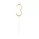 Arany Gold 3-as csillagszóró 17 cm
