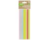 Színes Pastel papír szívószál 12 db-os