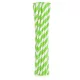 Zöld Green Stripes rugalmas papír szívószál 12 db-os