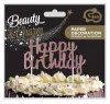 Happy Birthday Rose Gold B&C torta dekoráció