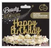 Happy Birthday Gold B&C torta dekoráció