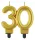 Arany 30-as Gold tortagyertya, számgyertya