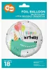 Krokodil Happy Birthday Crocodile fólia lufi 36 cm