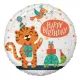 Tigris Happy Birthday Tiger fólia lufi 36 cm