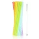 Színes Colors műanyag újrafelhasználható szívószál 17 db-os + kefe