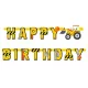 Építkezés Building Blocks Happy Birthday felirat 220 cm