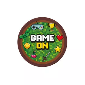 Játék Game On papírtányér 6 db-os 18 cm