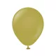 Zöld Pastel Olive léggömb, lufi 20 db-os 5 inch (12,5 cm)