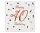 Happy Birthday 40 B&C White szalvéta 20 db-os 33x33 cm
