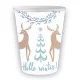 Karácsonyi Hello Winter White papír pohár 6 db-os 250 ml