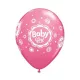 Baby Girl Pink Mix léggömb, lufi 6 db-os 11 inch (28 cm)