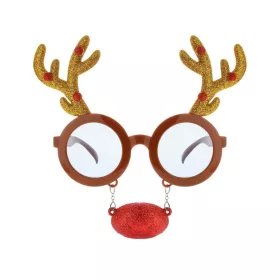 Szarvas Reindeer szemüveg piros orral