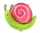 Csiga Pink fólia lufi 60 cm