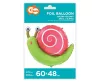 Csiga Pink fólia lufi 60 cm
