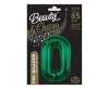 Zöld B&C Bottle Green 0-ás szám fólia lufi 85 cm