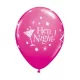Lánybúcsú Hen Night léggömb, lufi 6 db-os 12 inch (30cm)