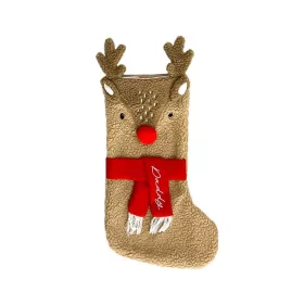   Rénszarvas Red Nose karácsonyi kandalló zokni, csizma 53 cm