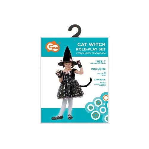 Boszorkány Cat jelmez 92/104 cm