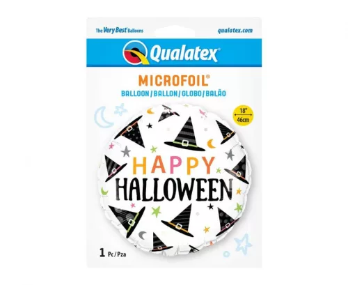 Happy Halloween Hat fólia lufi 46 cm