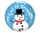 Hóember Let It Snow fólia lufi 46 cm