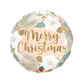 Karácsony Merry Christmas Pastel fólia lufi 46 cm