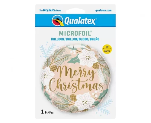Karácsony Merry Christmas Pastel fólia lufi 46 cm