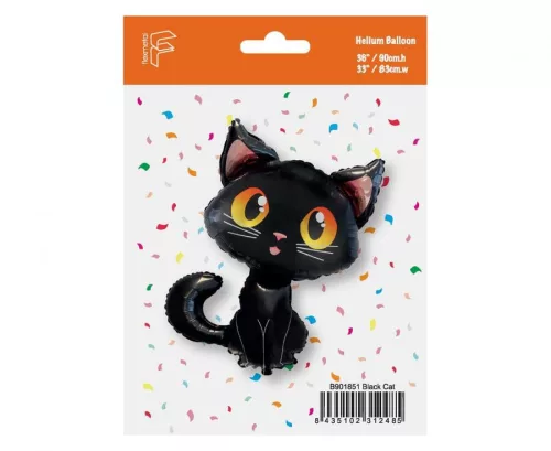 Fekete macska Black fólia lufi 90 cm