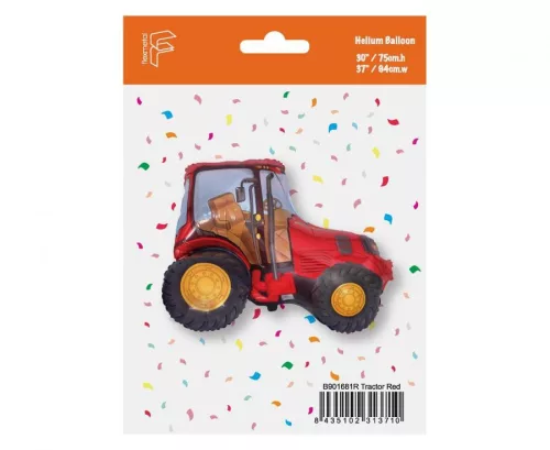 Traktor Red fólia lufi 94 cm