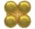 Arany Gold léggömb tartó 90 cm (WP)