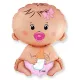 Baby Girl Pink fólia lufi 36 cm (WP)