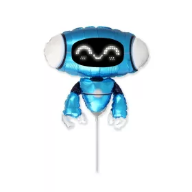 Robot Blue fólia lufi 36 cm (WP)