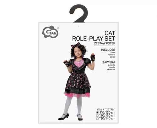 Cicás Pink Paw jelmez 110/120 cm
