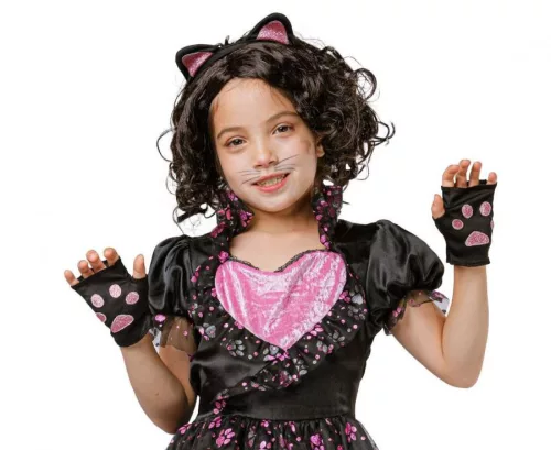 Cicás Pink Paw jelmez 120/130 cm