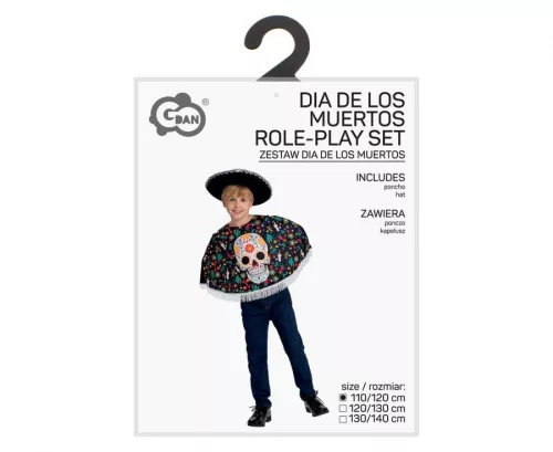 Halloween Day Of The Dead jelmez 130/140 cm