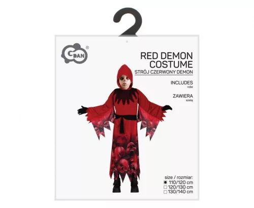 Démon Red jelmez 110/120 cm